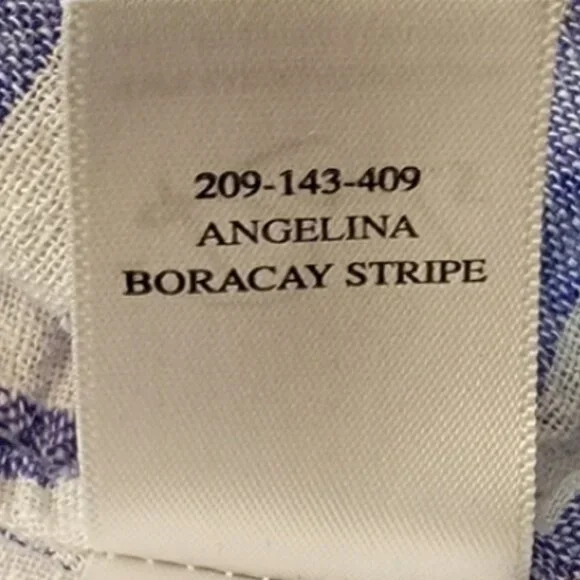 Rails Angelina Borocay Stripe Smocked Waist Linen Blend Dress SIZE XS - Picture 7 of 8